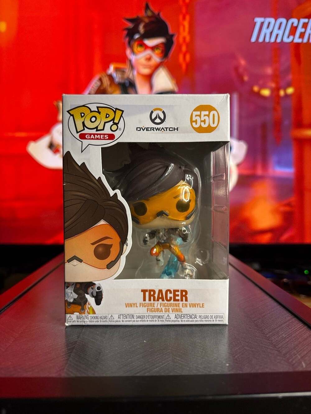 Funko Pop! Games #550 Tracer Overwatch NIB (minor box wear)